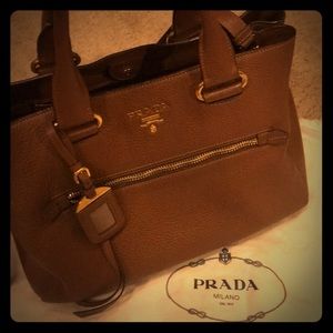 Prada Vitello Daino Saffiano Leather tote